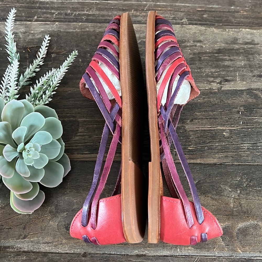 ❌SOLD OUT❌  VINTAGE leather sandals from Brazil - NEW - size 8 & 8.5 - Picture 3 of 8